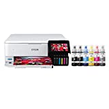 Epson EcoTank Photo ET-8500 Wireless Wide-Format Color All-in-One Supertank Printer with Scanner, Copier, Ethernet and 4.3-inch Touchscreen