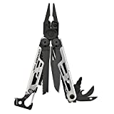 LEATHERMAN, Signal Camping Multitool with Fire Starter, Hammer and Emergency Whistle, Limited Edition Black/Silver