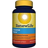 Renew Life Adult Cleanse More -Detox, helps relieve occasional bloating and restore regularity, Herbal & Mineral Formula-Overnight Constipation Relief-Gluten, Dairy & Soy Free-100 Vegetarian Capsules