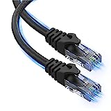 Cat6 Ethernet Cable, 100 ft - RJ45, LAN, UTP CAT 6, Network, Patch, Internet Cable - 100 Feet