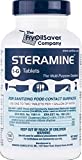 1 x Steramine Quaternary Sanitizing Tablets, Sanitizing Food Contact Surfaces, Kills E-Coli, HIV, Listeria, Model 1-G, 150 Sanitizer Tablets per Bottle, Blue, Pack of 1 Bottle