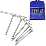 6 Pcs 5/16' to 6' Telescopic Gauge Bore Gauge Telescoping Gage Set High Precision T Bore Hole Gauge Bore Measurement Tool