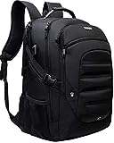 55L Travel Backpack with USB Charging Port TSA Friendly for Large Gaming Laptop 19.5 18 18.4 Inches Notebook Computer Bookbag for Men Students