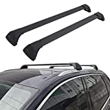 etesan 2 Pieces Black Crossbars Fit for Audi Q7 2016 2017 2018 2019 2020 2021 2022 Lockable Roof Racks Cross Bars