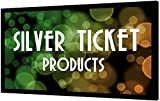 Silver Ticket Products STR Series 6 Piece Home Theater Fixed Frame 4K / 8K Ultra HD, HDTV, HDR & Active 3D Movie Projection Screen, 16:9 Format, 120' Diagonal, White Material STR-169120