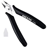 IQIANS 170 Wire Cutters Cable Cutters, Lightweight Precision Electronic Flush Cutter Small Micro Side Cutting Pliers for Jewelry Making, 3D Printer Work, Model Craft 5 Inch Black