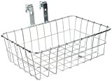 Wald Front Bicycle Basket (15 x 10 x 4.75, Silver) W137