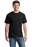 Gildan Men's Crew T-Shirts, Multipack, Style G1100, Black (6-Pack), Large