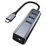 USB C to Ethernet Adapter, Vilcome RJ45 to USB C Thunderbolt 3/Type-C Gigabit Ethernet LAN Network Adapter, Compatible for MacBook Pro 2021/2020/2019/2018/2017, MacBook Air, Dell XPS and More