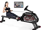 SNODE Water Rowing Machine with Bluetooth, Rowing Machine for Home Use, Row Machine Water Resistance, Rower Machines Home Use