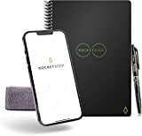 Rocketbook Smart Reusable - Dot-Grid Eco-Friendly Notebook with 1 Pilot Frixion Pen & 1 Microfiber Cloth Included - Infinity Black Cover, Letter Size (8.5' x 11') (EVR-L-K-A)