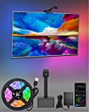 TV LED Backlights with Camera, ERAY LED Lights for TV 55-65 Inch, Ambient Lighting Sync with Screen Color for Gaming Room Home Theater, Music Sync, Video Modes, App Control, Alexa & Google Assistant