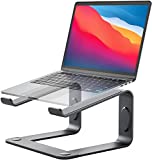 LORYERGO Laptop Stand, Ergonomic Laptop Riser Laptop Mount for Desk, Notebook Stand Compatible with All 10-15.6” Laptops, Space Grey