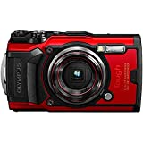 OM System Olympus TG-6 Red Underwater camera, Waterproof, Freeze proof, High Resolution Bright, 4K Video 44x Macro shooting