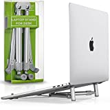 Steklo MacBook Stand for Desk - Laptop Riser for Desk - Folding Laptop Stand MacBook Pro Stand Holder Adjustable - Computer Stand for Laptop Foldable Portable Laptop Stand for Desk 13 14 15 16 inch