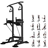 Power Tower Exercise Equipment, Power Tower Pull Up Bar, Power Tower Dip Station,Power Tower Workout, Multi-Function Strength Training Equipment for Home Gym Stand Workout Station