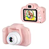 Dartwood 1080p Digital Camera for Kids with 2.0” Color Display Screen & Micro-SD Card Slot for Children - 32GB SD Card Included (Pink)