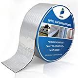 SENKEI Butyl Tape Waterproof 2'W X 16.4'L, Multi-Use Outdoor Waterproof Leak Repair and Seal Strip, for Window, Roof, RV, Boat, Tent, Aluminum Foil Tape with Strong Butyl Rubber