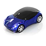 Bewinner Wireless Mouse for Kids, 2.4G Wireless Mouse with USB Receiver, Car Wireless Mouse Optical Mouse 1600DPI for Laptop PC Tablet Gaming Office Mac Windows (Blue)
