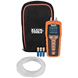 Digital Manometer, Air and Gas Pressure Tester, Differential Dual Port Pressure Gauge, Large LCD Display with Backlight Klein Tools ET180