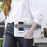 Beblau SLIM Portable Tech Organizer attachable to your laptop & notebook | Backpack & desktop organizers Office, Home & School | Working from Home Solution | Laptop accessories | CHRISTMAS GIFT GIFT | GRAY