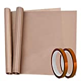 Selizo Heat Tape High Temp Tape and Teflon Sheet for Vinyl Heat Press, Sublimation Heat Resistant