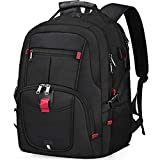NUBILY Laptop Backpack 18.4 Inch Waterproof Extra Large TSA Travel Backpack Anti Theft College School Business Mens Backpacks with USB Charging Port 17.3 Gaming Computer Backpack for Women Men Black