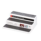 Copco Non-Skid 3-Tier Spice Pantry Kitchen Cabinet Organizer, 10-Inch, White/Gray