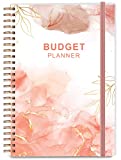 Budget Planner - Monthly Finance Organizer with Expense Tracker Notebook to Manage Your Money Effectively, Undated Finance Planner/Account Book, Start Anytime, 1 Year Use, A5, Rose Watercolor