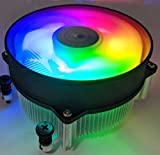 HIGH POWER RadiantAM4 RGB Changing-Color LED Light CPU Cooler with Aluminum Heatsink & 92mm PWM Cooling Fan for AMD Ryzen 5,7,9 Processor/Socket AM4