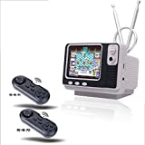 WELLST·G Retro TV Handheld Game Console, Bedroom, 108 Free Classic FC Games, Support for Connecting to TV, Portable Video Game Gifts for Adults and Children,Retro Toys for Ages 4-12 90s (Gray)