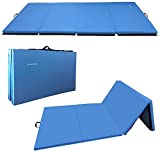 BalanceFrom GoGym All-Purpose 4'x10'x2' Extra Thick High Density Anti-Tear Gymnastics Gym Folding Exercise Aerobics Mats