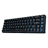 RK ROYAL KLUDGE RK68 Wireless Hot Swappable 65% Mechanical Keyboard, 68 Keys Compact Bluetooth Gaming Keyboard with Stand-Alone Arrow/Control Keys, Black, Quiet Red Switch