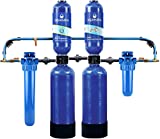 Aquasana Whole House Water Filter System - Water Softener Alternative - Salt-Free Descaler, Carbon & KDF Home Water Filtration - Filters Sediment & 97% Of Chlorine - 1,000,000 Gl - EQ-1000-AST