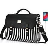 LOVEVOOK Laptop Bag for Women Large Computer Bags Cute Messenger Bag Briefcase Business Work Bags Purse, 15.6inch, Black Pro
