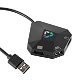 Keyboard and Mouse Converter for Nintendo Switch, Joso Keyboard and Mouse Adapter for PS4/PS3/Xbox One/360 Console Converter, 1 Type-C&3 Micro-USB