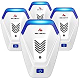 morneve Ultrasonic Pest Repeller 4 Pack, Indoor Pest Control, Ultrasonic Pest Repellent, Indoor Pest Control for Home,Kitchen, Office, Warehouse, Hotel