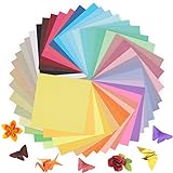 Origami Paper 50 Colors 100 Sheets 6' x 6' - Double Sided Color Origami Kit for Crafts & Art