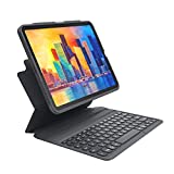 ZAGG Pro Keys Detachable Case and Wireless Keyboard for Apple iPad Pro 12.9, Multi-Device Bluetooth Pairing, Backlit Laptop-Style Keys, Apple Pencil Holder, 6.6ft Drop Protection (Charcoal)