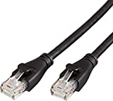 Amazon Basics RJ45 Cat-6 Ethernet Patch Internet Cable - 50 Foot (15.2 Meters), Black
