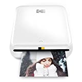 KODAK Step Wireless Mobile Photo Mini Color Printer (White) Compatible w/ iOS & Android, NFC & Bluetooth Devices