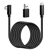 Compatible for Oculus Quest 2 Link Cable 16FT, Kuject VR Headset Cable for Oculus Quest 2 / Quest 1, USB 3.0 Type C to C High Speed Data Transfer Charging Cord for Gaming PC & USB C Chargers