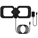 Indoor Antenna. Amplified HD Digital TV Antenna Long 200 Miles Range - Support 4K 1080p Fire tv Stick and All Older TVs,with Amplifier Signal Booster