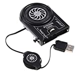 Lingduan Hount Laptop Cooler Vacuum Fan Rapid Cooling,Gaming Mate LED Display Noise Reduction Technology