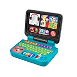 Fisher-Price Laugh & Learn Let's Connect Laptop, Electronic Toy with Lights, Music and Smart Stages Learning Content for Infants and Toddlers