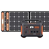Jackery Solar Generator 1000, Explorer 1000 and 2X SolarSaga 100W with 3x110V/1000W AC Outlets, Solar Mobile Lithium Battery Pack for Outdoor RV/Van Camping, Emergency (Solar Generator 1000 200W)