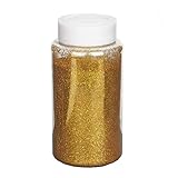 TABLECLOTHSFACTORY 1 Pound Gold DIY Art & Craft Glitter Extra Fine with Shaker Bottle for Wedding Party Event Table Centerpieces Decor