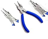 Cynamed German Stainless- 6 in 1 Bail Making Pliers Wire Looping Forming Pliers with Non-Slip Comfort Grip Handle for 2mm to 9mm Loops and Jump Rings-Heavy Duty
