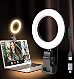 Yoozon Video Conference Lighting Kit,Clip on Ring Light for Computer Monitor, Laptop Ring Light for Zoom Meetings,Webcam Lighting,Remote Working,Live Streaming,Self Broadcasting