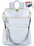 Backpack Purse For Women, 15.6 Inch Travel Laptop Backpack For Women With USB Charging Port, Waterproof Anti Theft College Backpack School Bookbag With Tassel For Ladies/Girls/Teacher/Nurse, Blue